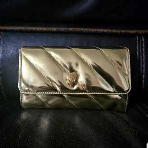 NWT Kurt Geiger London Soho Drench Leather Wallet on a Chain/Crossbody Bag